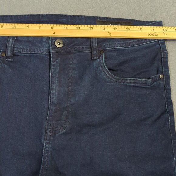 The Perfect Jean NYC Jeans Men's 36x28 Fits 36x26 Blue Slim Thick Denim - Picture 5 of 10